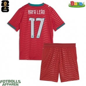 Portugal Rafael Leao #17 Hemmaställ Barn VM 2026 Kortärmad (+ Korta byxor)